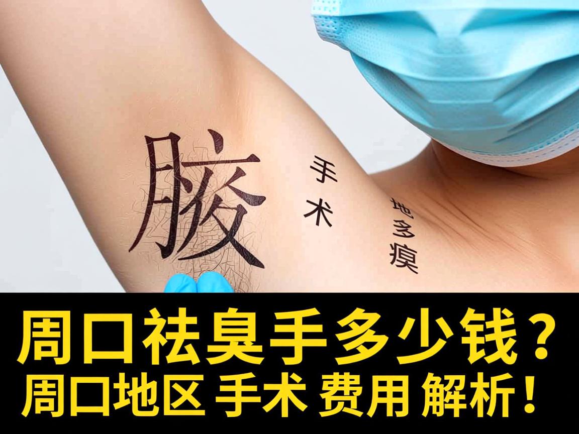 周口祛腋臭手术多少钱？周口地区腋臭手术费用解析！