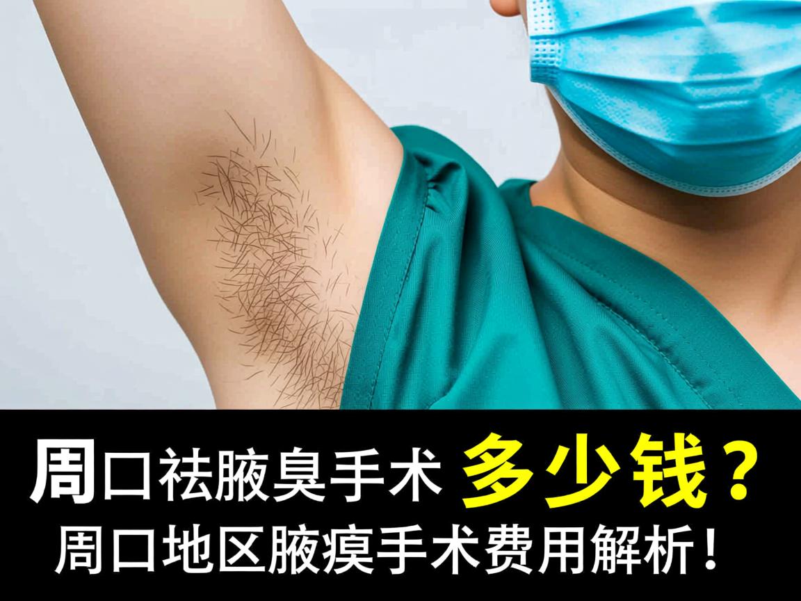 周口祛腋臭手术多少钱？周口地区腋臭手术费用解析！