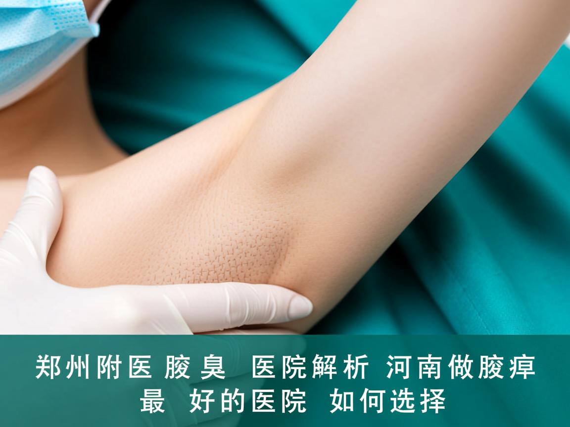 郑州附医腋臭医院解析，河南做腋臭最好的医院如何选择