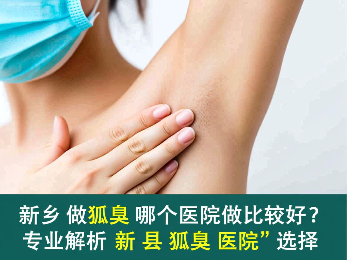 新乡做狐臭哪个医院做比较好？专业解析新乡狐臭医院的选择
