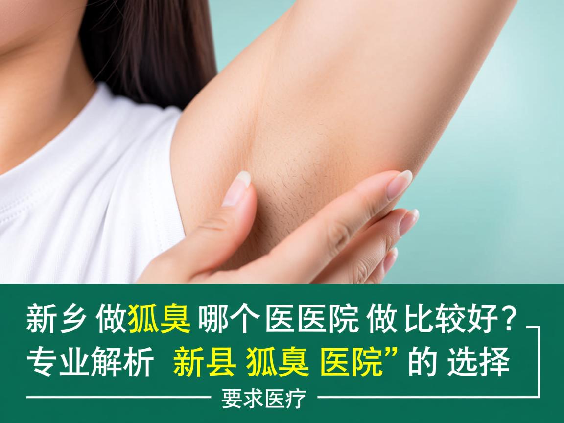 新乡做狐臭哪个医院做比较好？专业解析新乡狐臭医院的选择