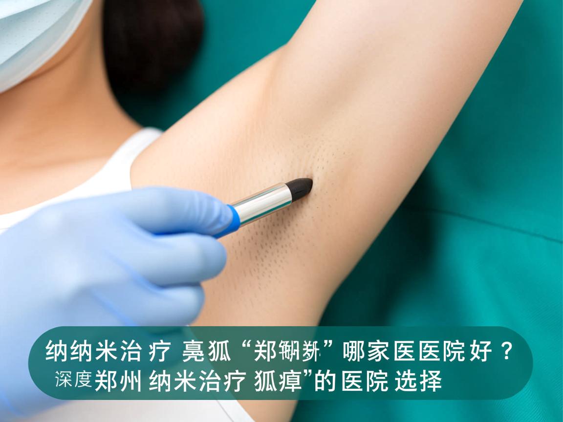 纳米治疗狐臭郑州哪家医院好？深度解析郑州纳米治疗狐臭的医院选择