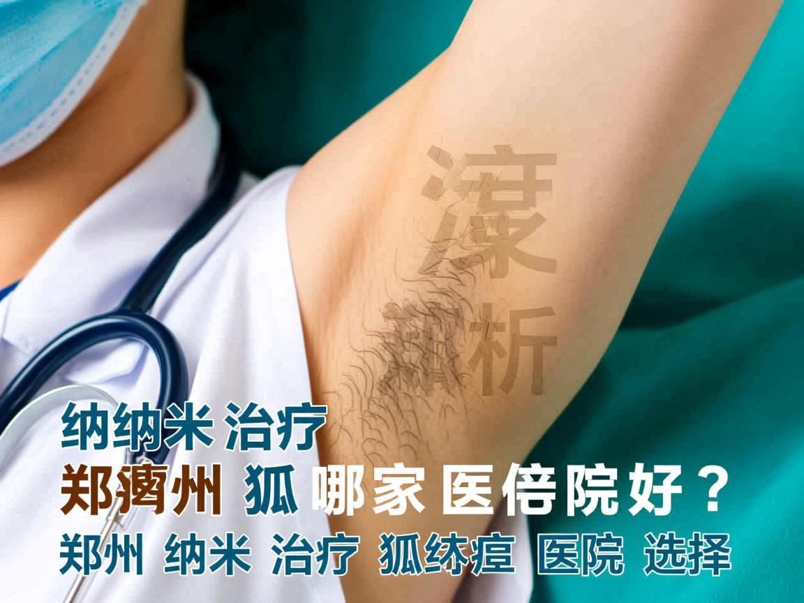 纳米治疗狐臭郑州哪家医院好？深度解析郑州纳米治疗狐臭的医院选择