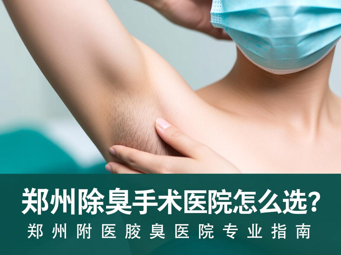 郑州除腋臭手术医院怎么选？郑州附医腋臭医院专业指南