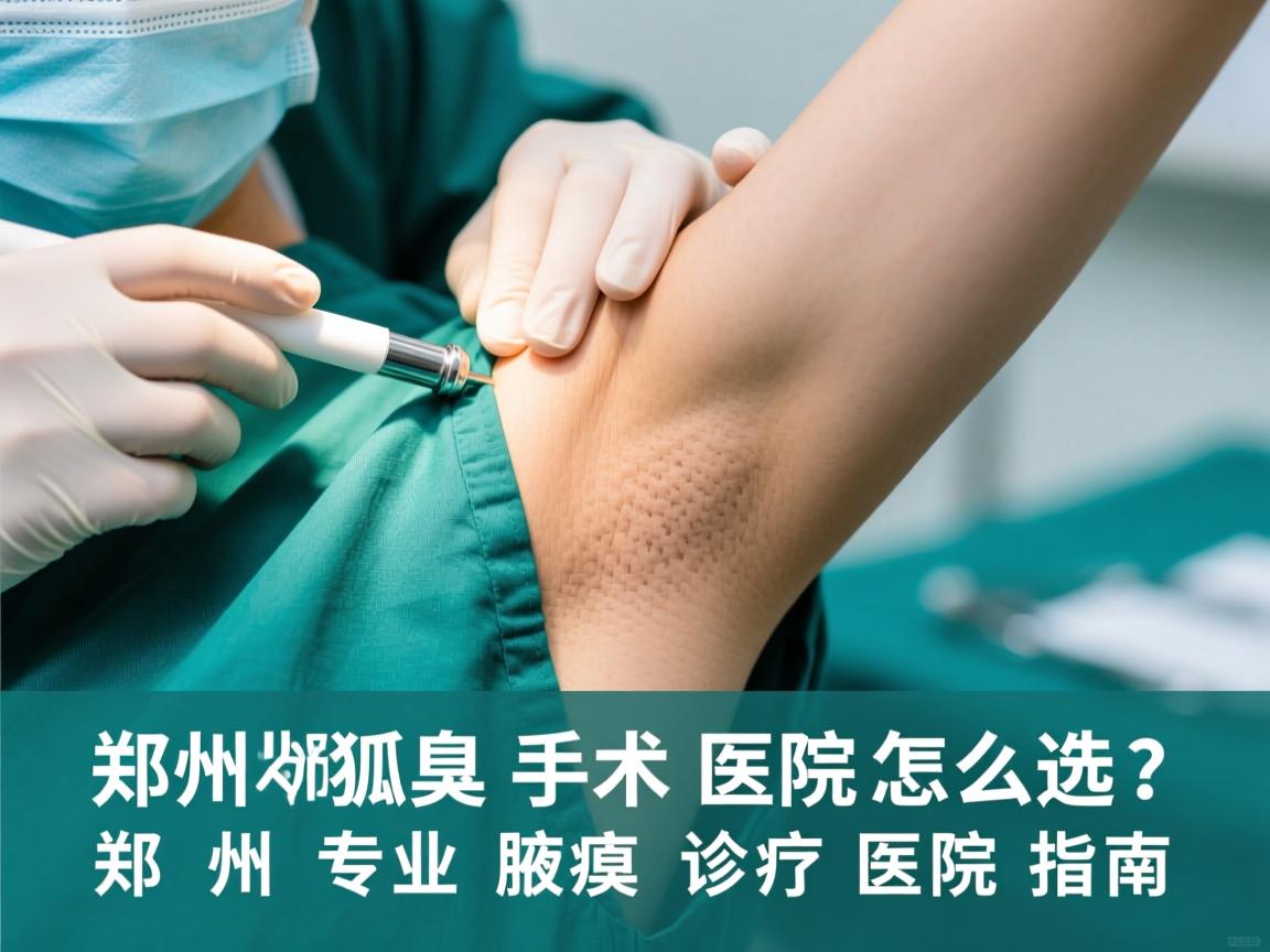 郑州狐臭手术医院怎么选？郑州专业腋臭诊疗医院指南