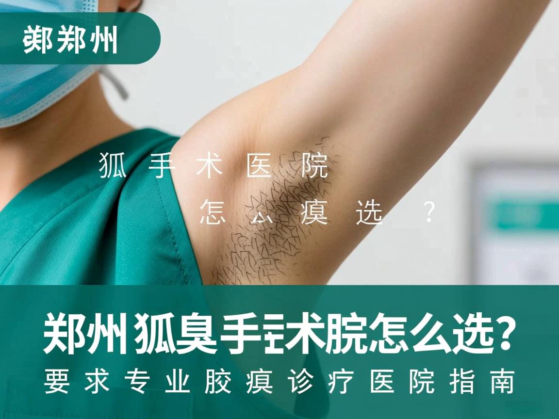 郑州狐臭手术医院怎么选？郑州专业腋臭诊疗医院指南