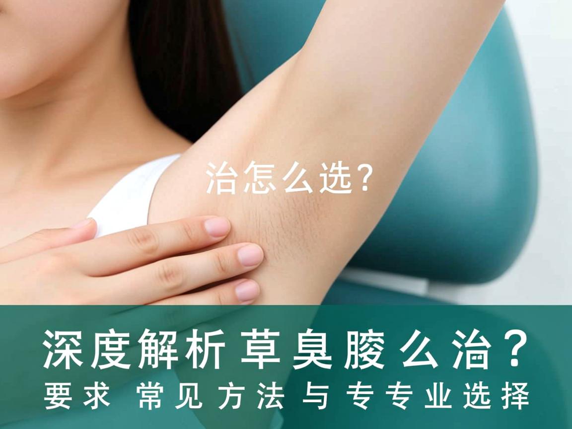 腋臭治疗怎么选？深度解析腋臭治疗的常见方法与专业选择