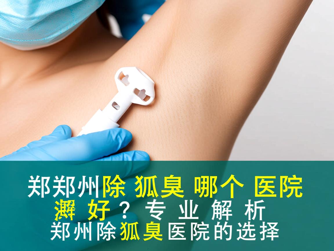 郑州除狐臭哪个医院好？专业解析郑州除狐臭医院的选择