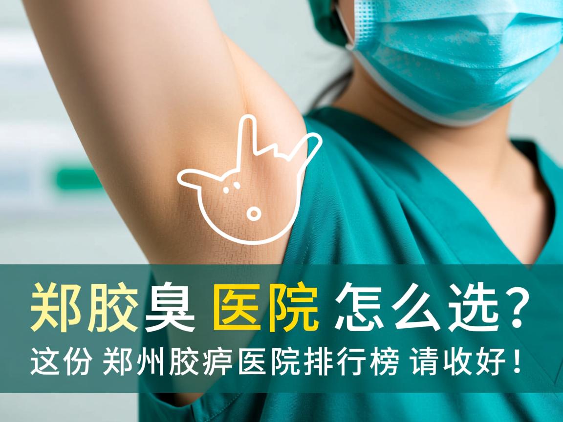 郑州腋臭医院怎么选？这份郑州腋臭医院排行榜请收好！