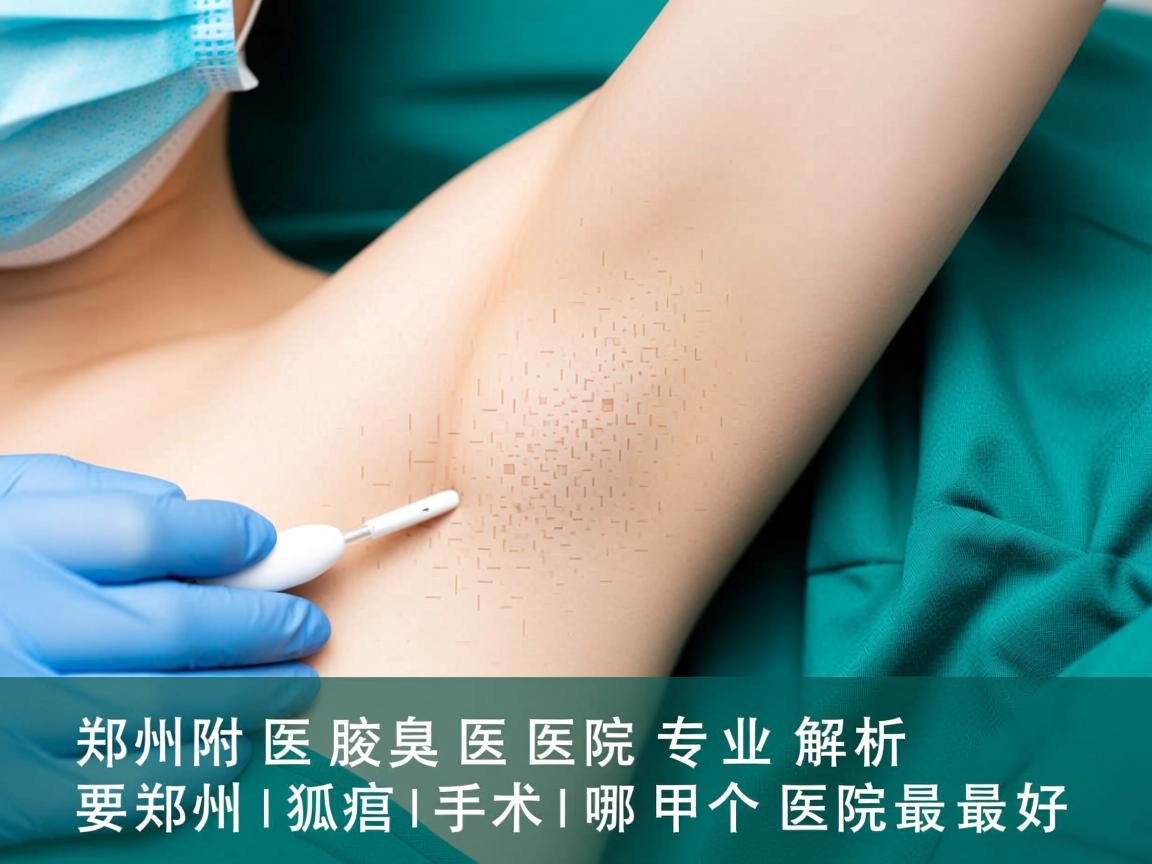 郑州附医腋臭医院专业解析，郑州狐臭手术哪个医院最好