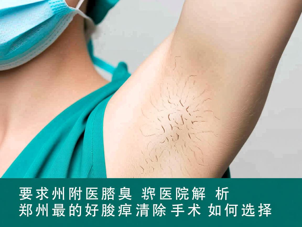 郑州附医腋臭医院解析，郑州最好的腋臭清除手术如何选择