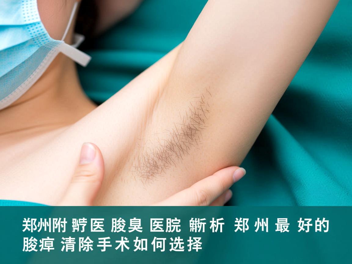 郑州附医腋臭医院解析，郑州最好的腋臭清除手术如何选择