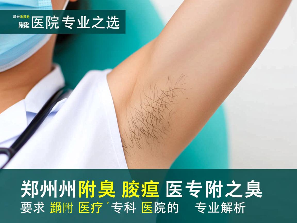 郑州腋臭医院专业之选，郑州附医腋臭专科医院的专业解析