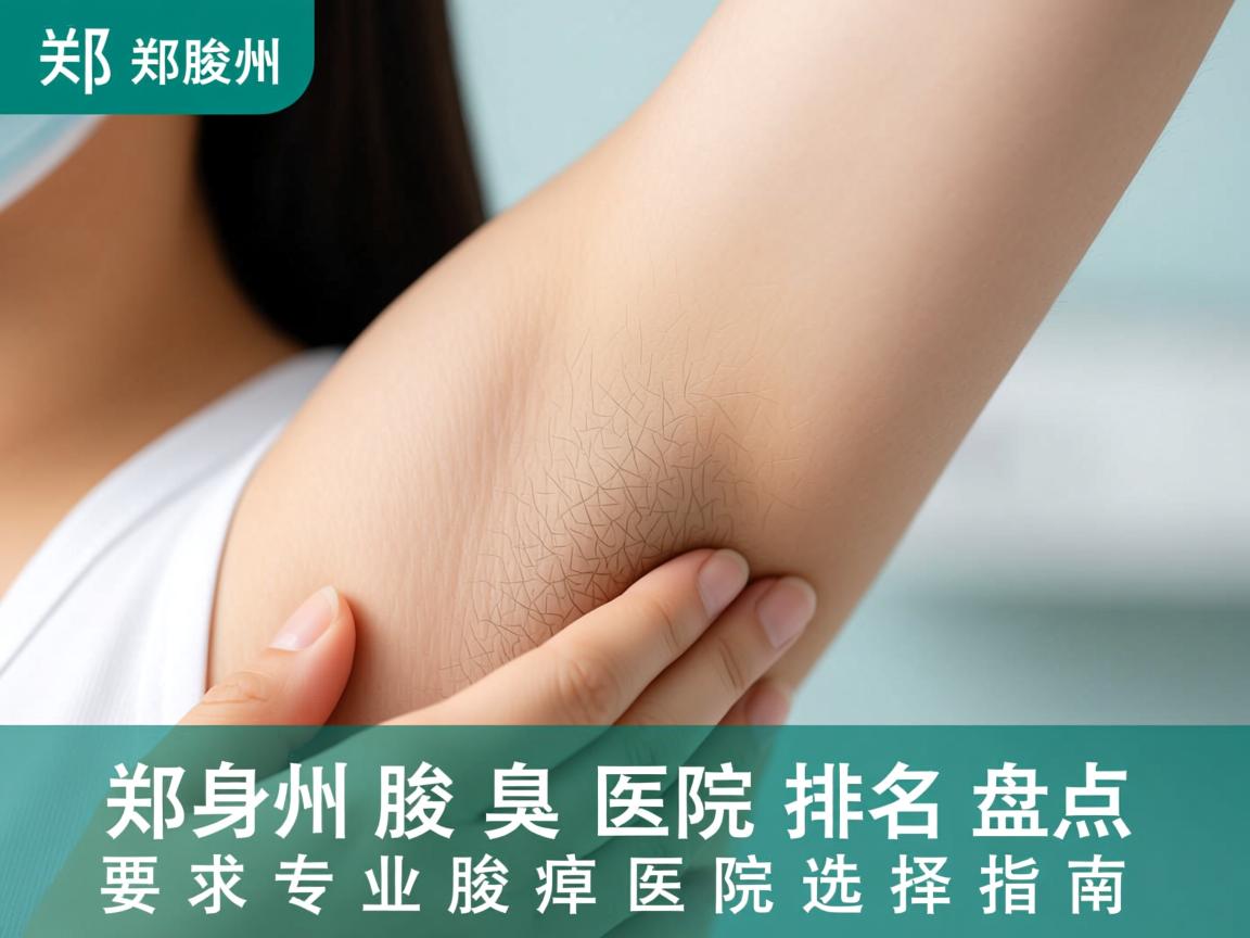 郑州腋臭医院排名盘点，郑州专业腋臭医院选择指南