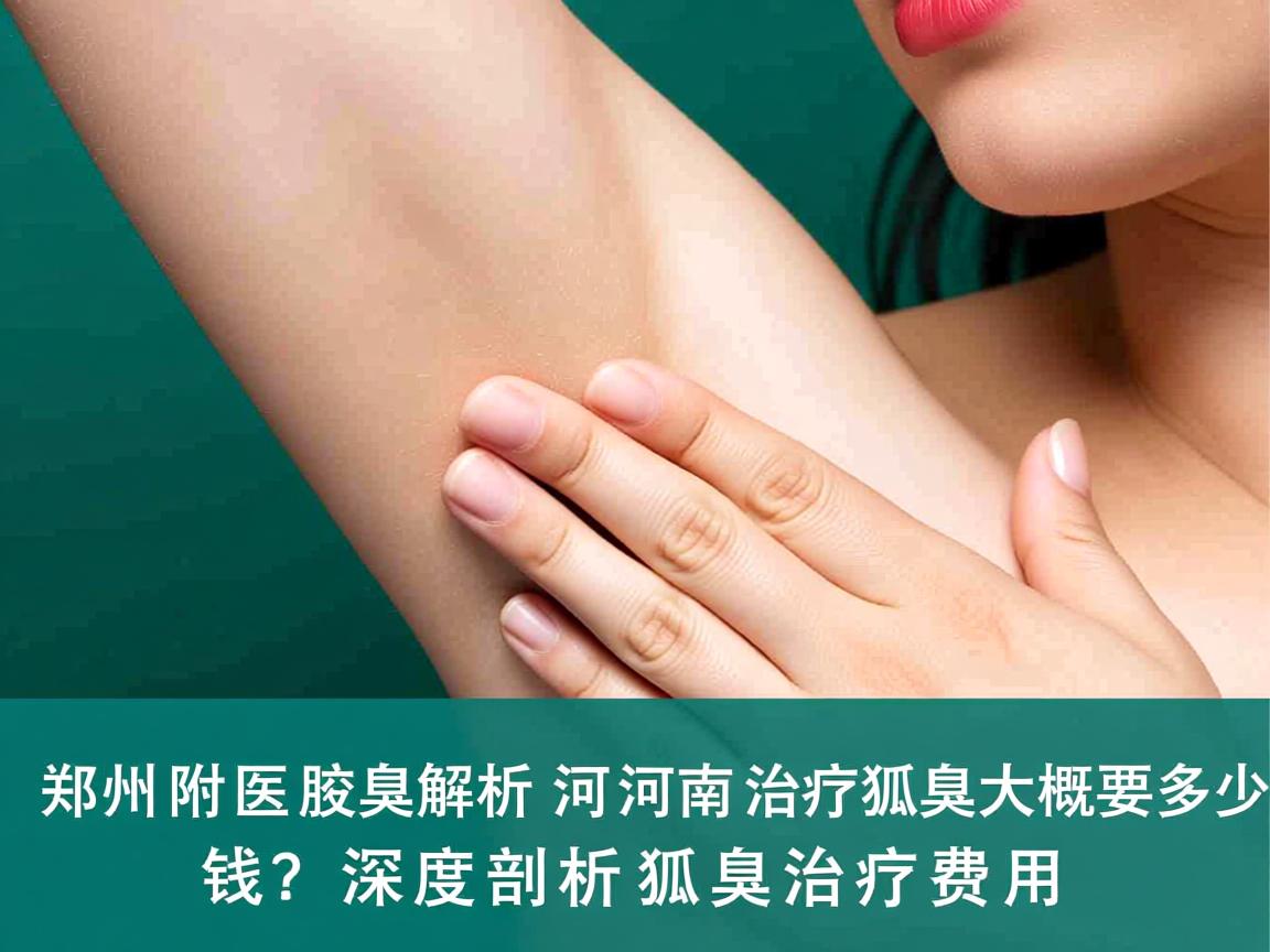 郑州附医腋臭解析，河南治疗狐臭大概要多少钱？深度剖析狐臭治疗费用