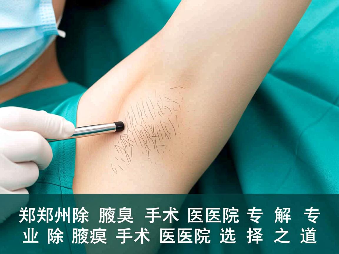 郑州除腋臭手术医院解析，专业除腋臭手术医院的选择之道