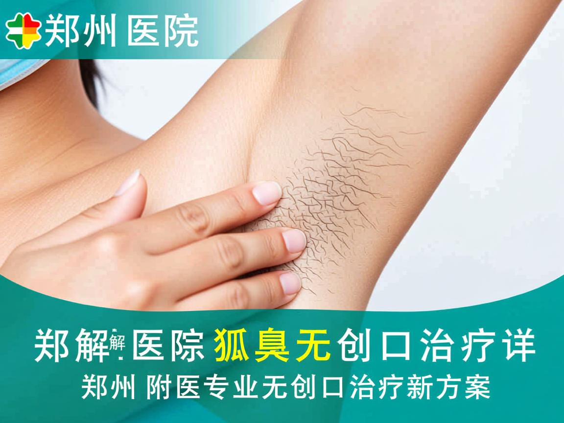 郑州医院狐臭无创口治疗，详解郑州附医专业无创口治疗新方案