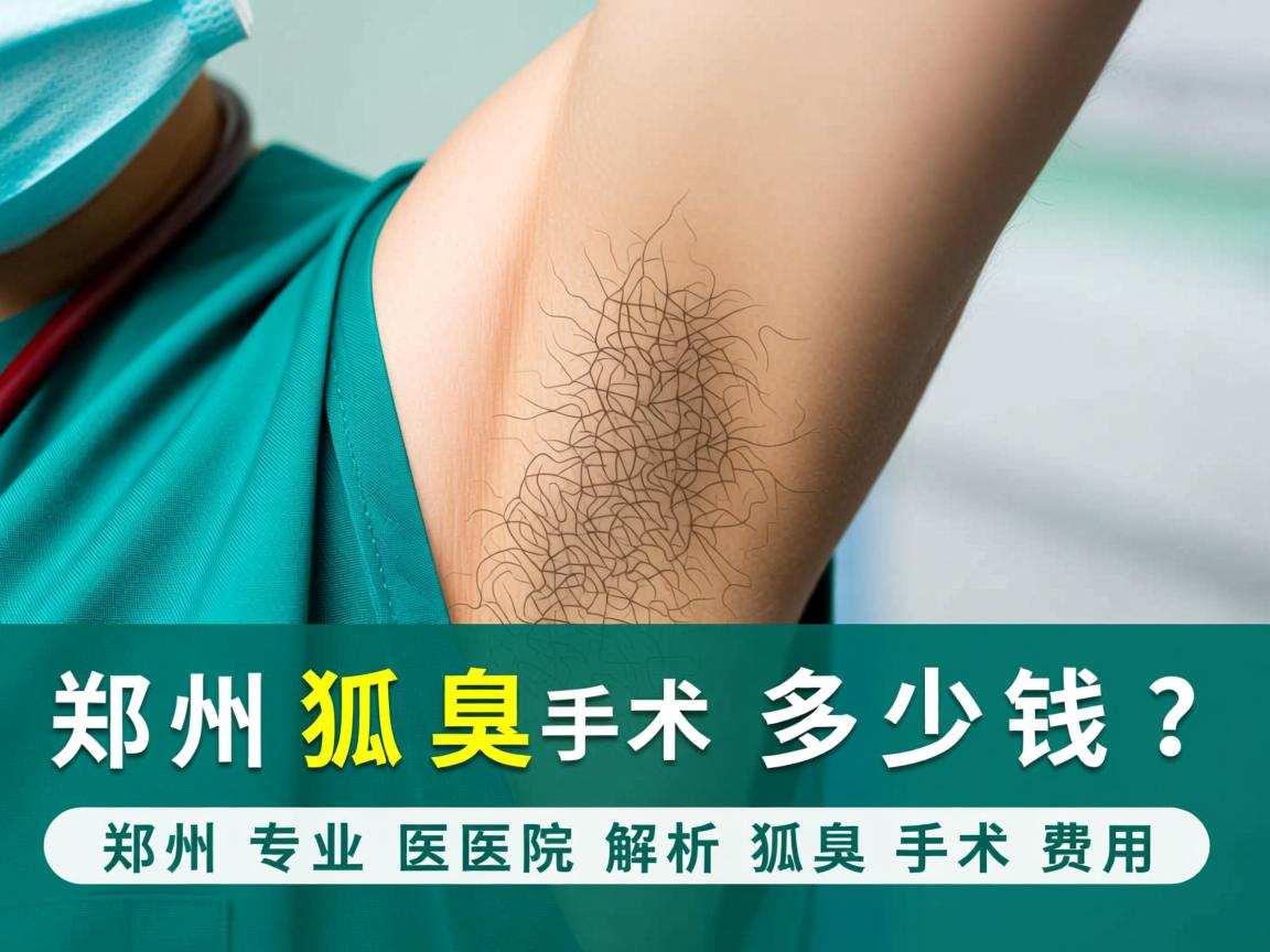 郑州狐臭手术多少钱？郑州专业医院解析狐臭手术费用