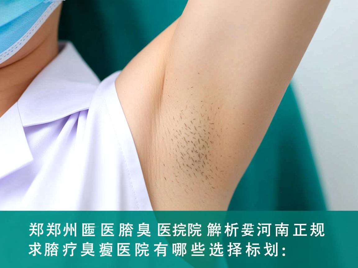 郑州附医腋臭医院解析，河南正规腋臭医院有哪些选择标准