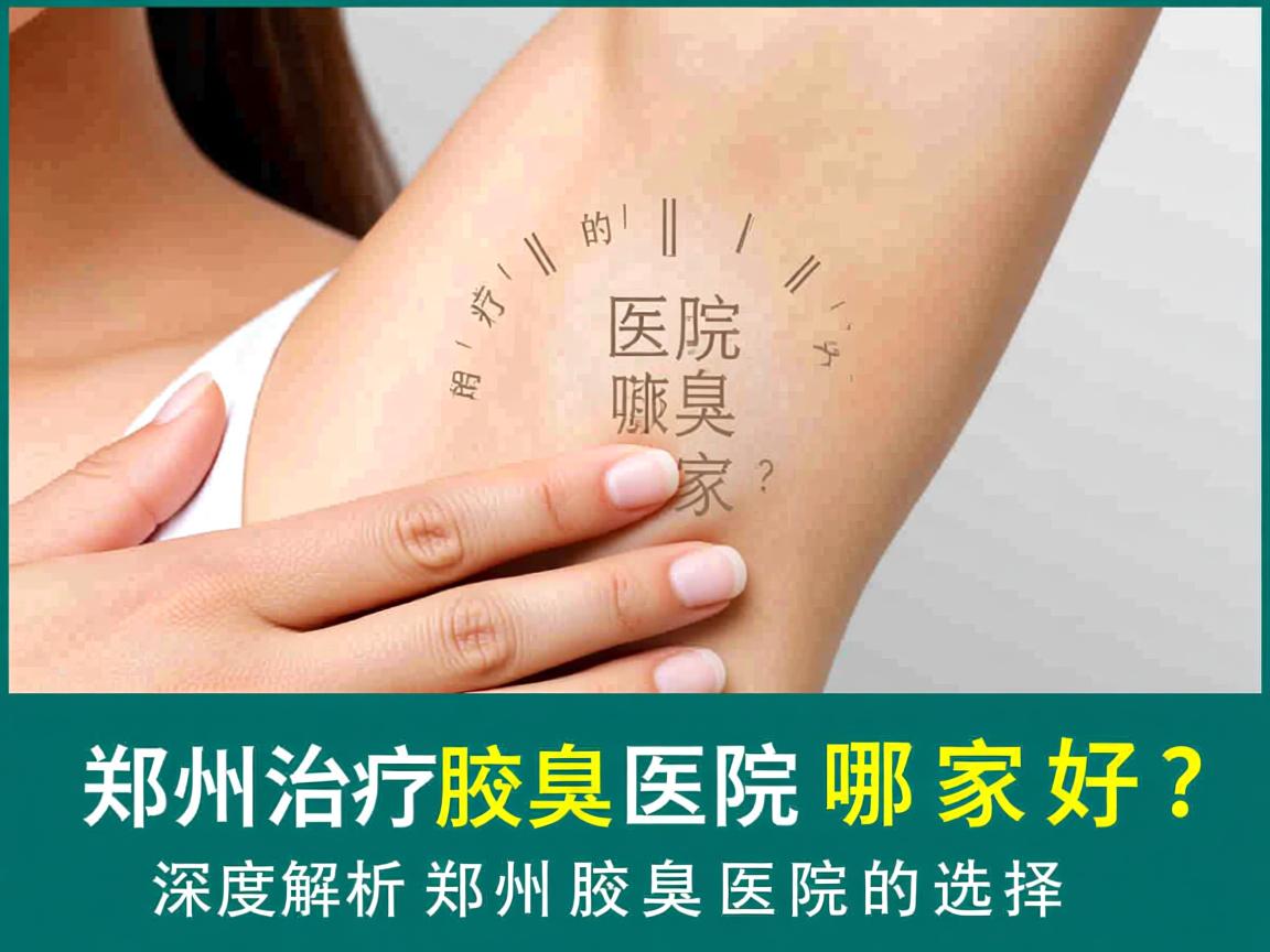 郑州治疗腋臭的医院哪家好？深度解析郑州腋臭医院的选择
