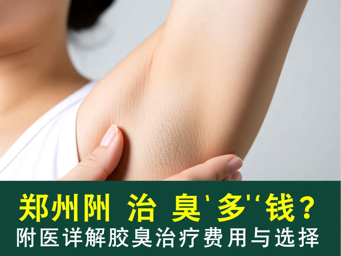 郑州治腋臭多钱？郑州附医详解腋臭治疗费用与选择