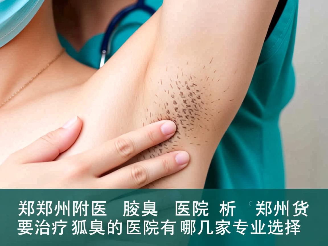 郑州附医腋臭医院解析，郑州治疗狐臭的医院有哪几家专业选择