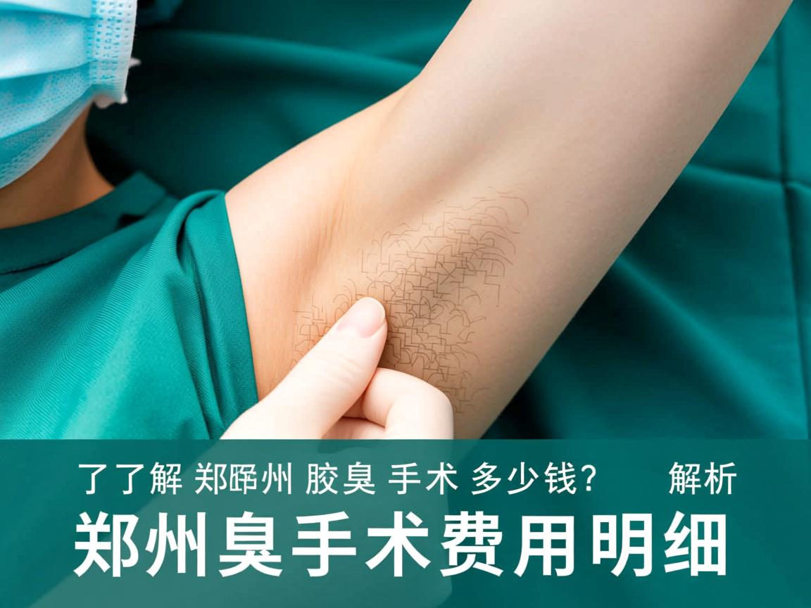 了解郑州腋臭手术多少钱？解析郑州腋臭手术费用明细