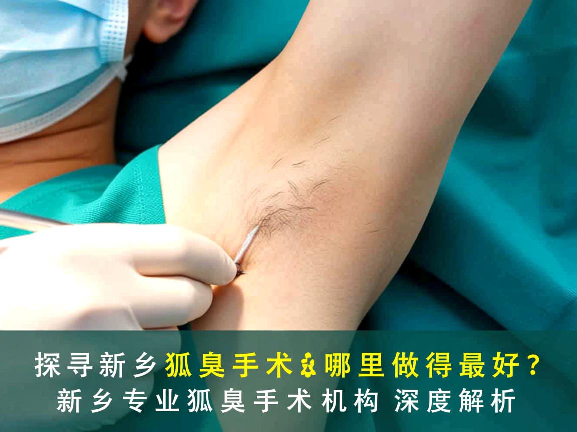 探寻新乡狐臭手术哪里做得最好？新乡专业狐臭手术机构深度解析