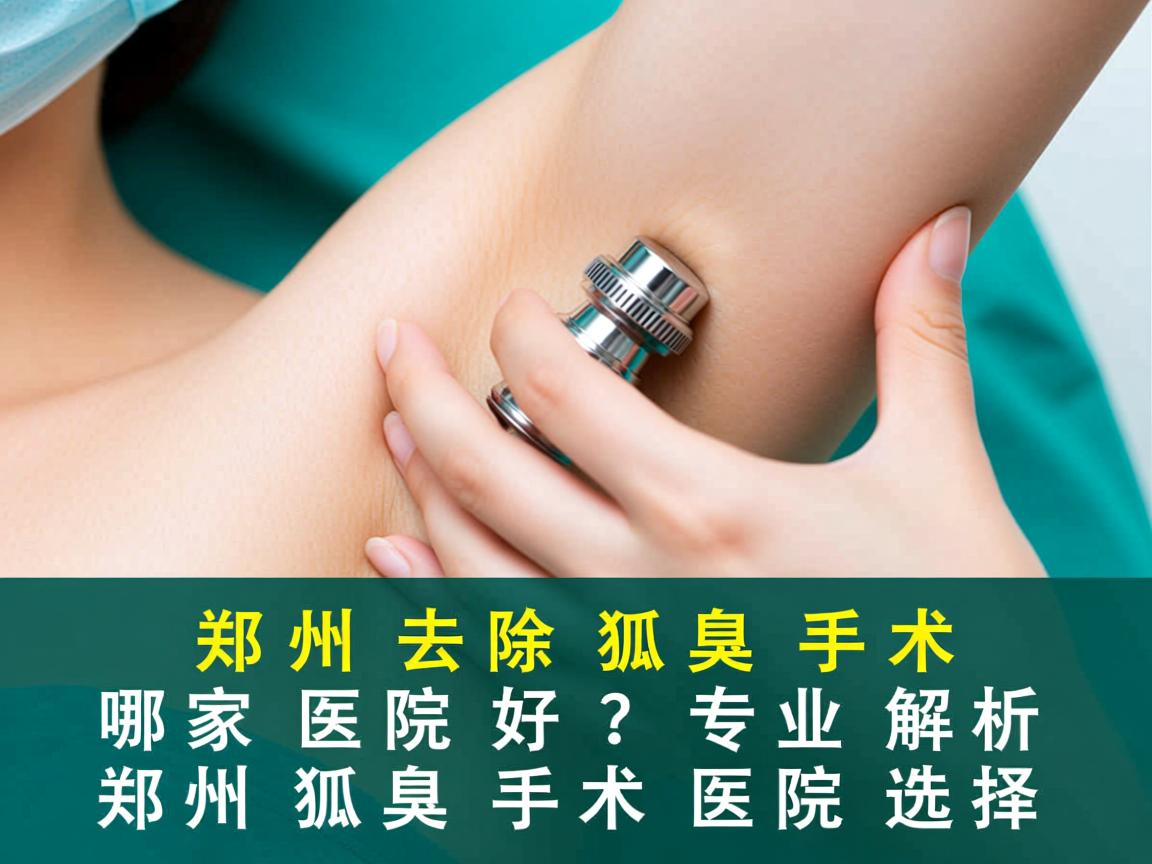 郑州去除狐臭手术哪家医院好？专业解析郑州狐臭手术医院选择