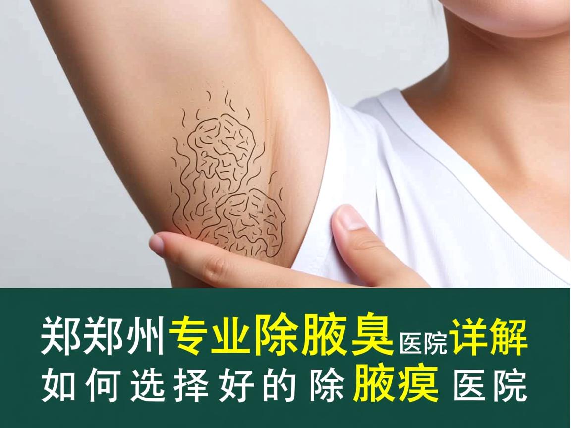 郑州专业除腋臭医院详解，如何选择好的除腋臭医院