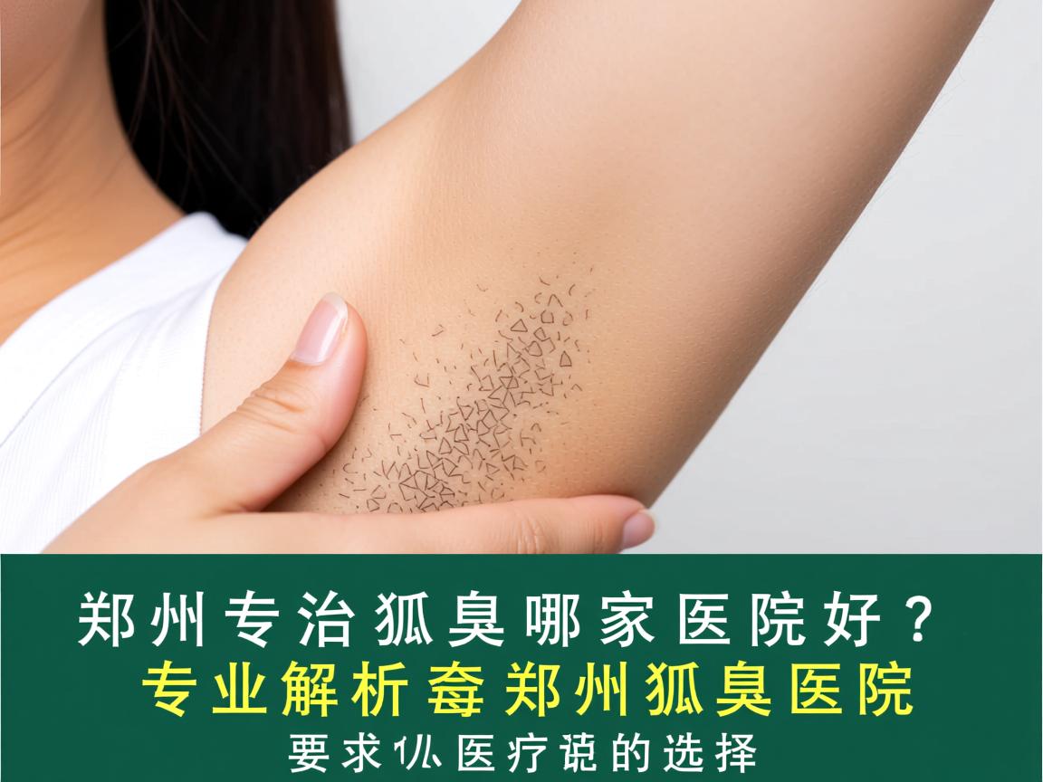 郑州专治狐臭哪家医院好？专业解析郑州狐臭医院的选择