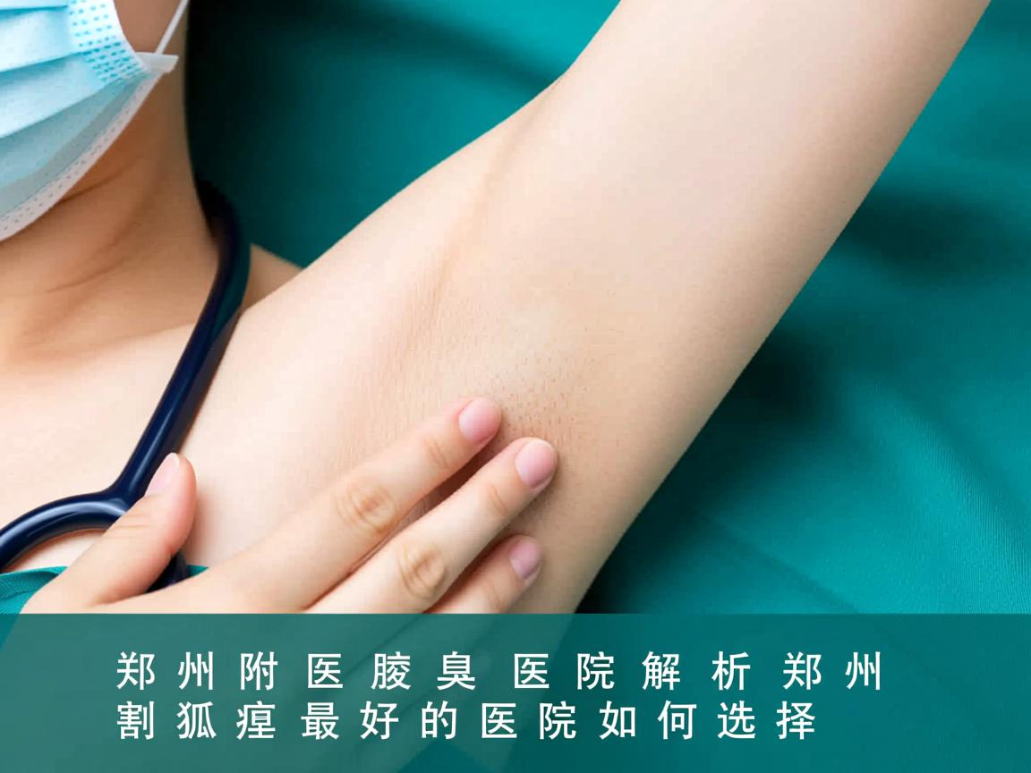 郑州附医腋臭医院解析，郑州割狐臭最好的医院如何选择