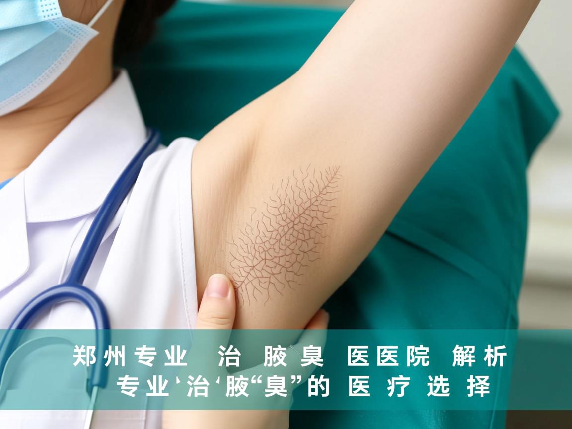 郑州专业治腋臭医院解析，专业治腋臭的医疗选择