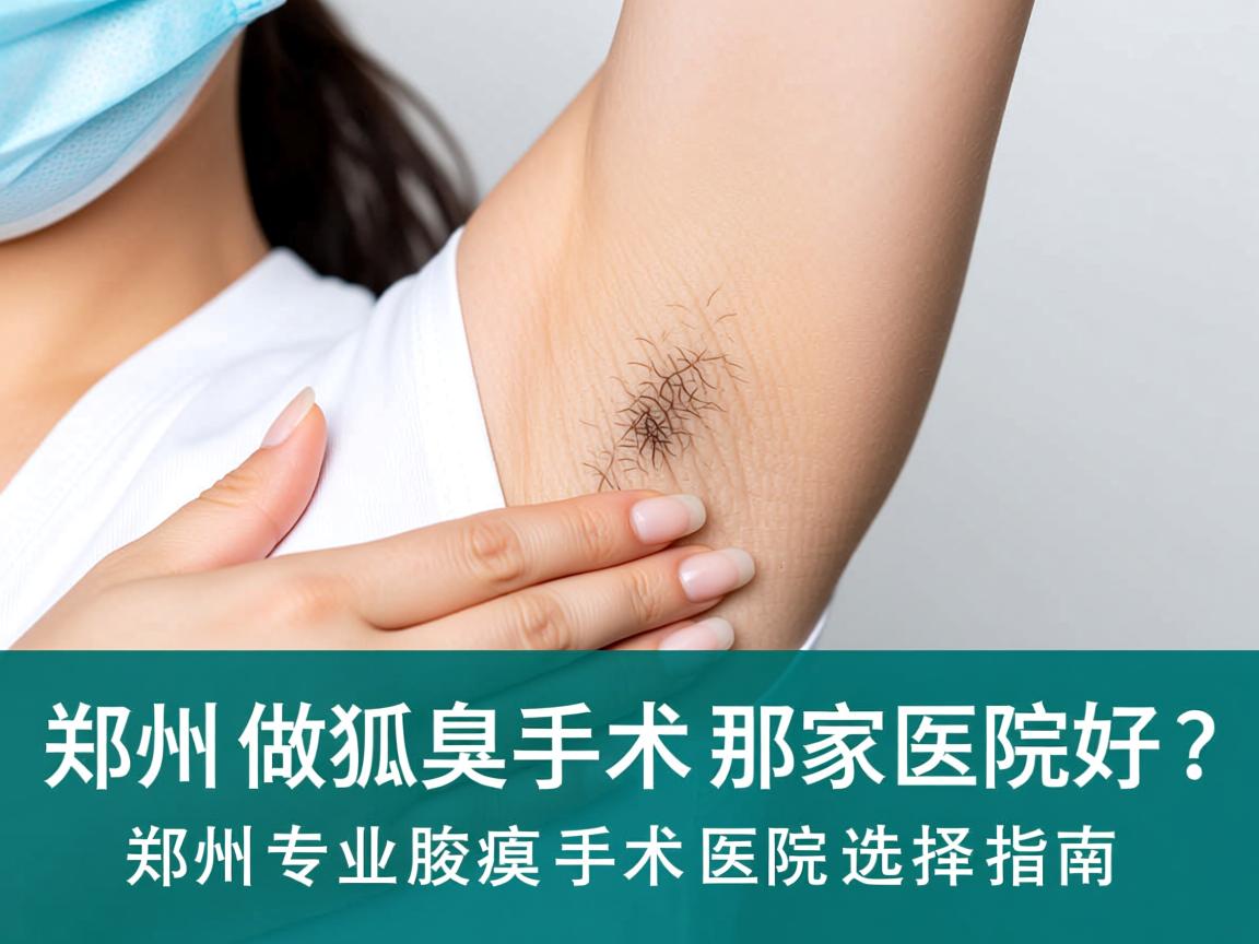 郑州做狐臭手术那家医院好？郑州专业腋臭手术医院选择指南
