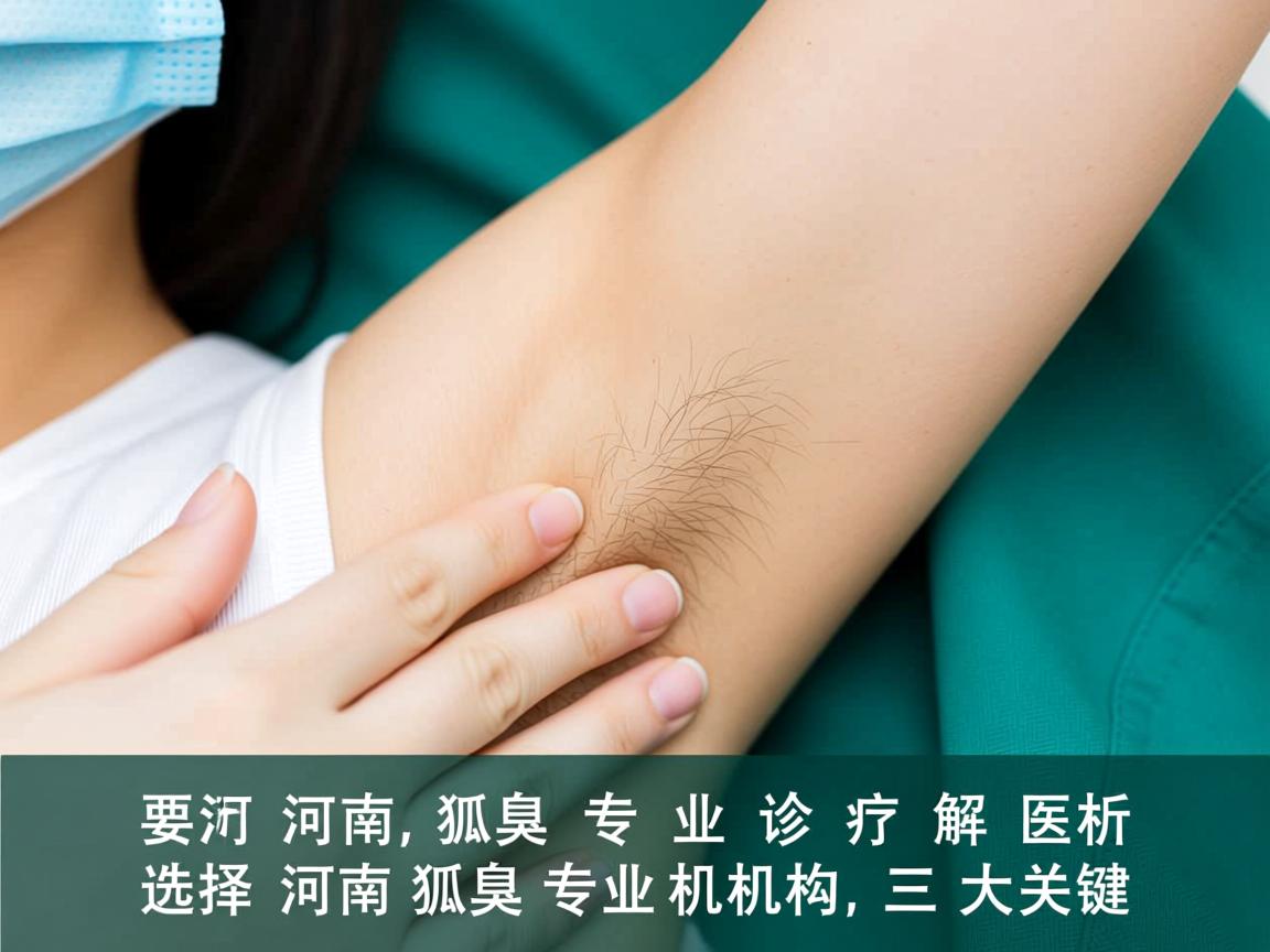 河南狐臭专业诊疗解析，选择河南狐臭专业机构的三大关键