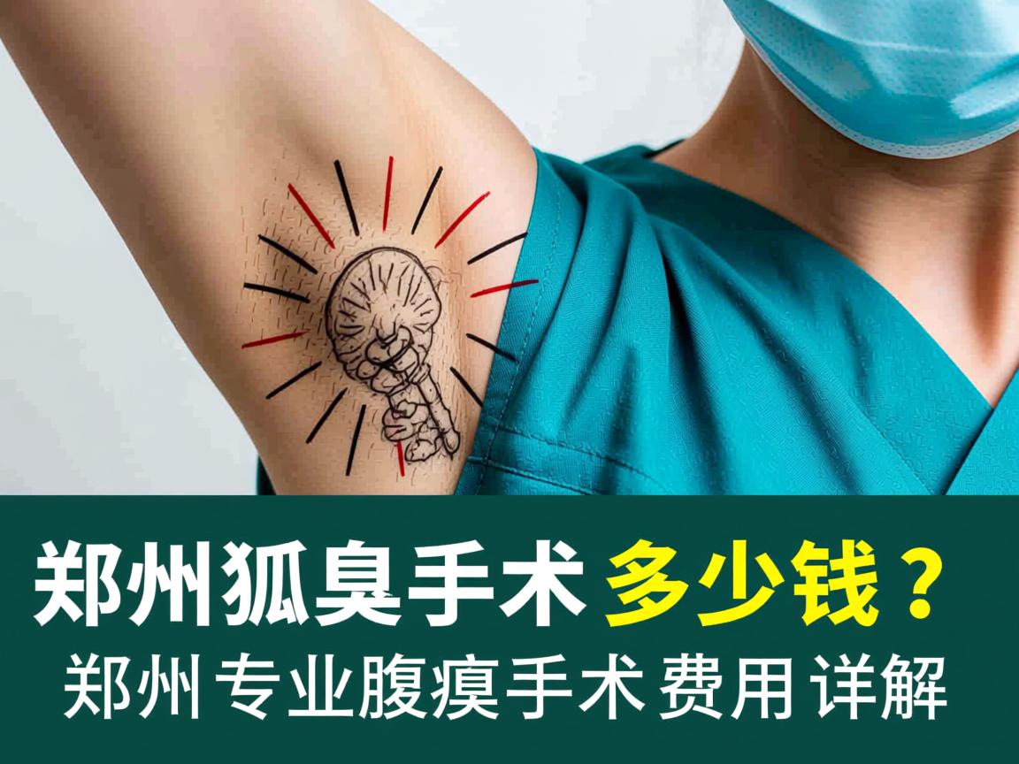 郑州狐臭手术多少钱？郑州专业腋臭手术费用详解