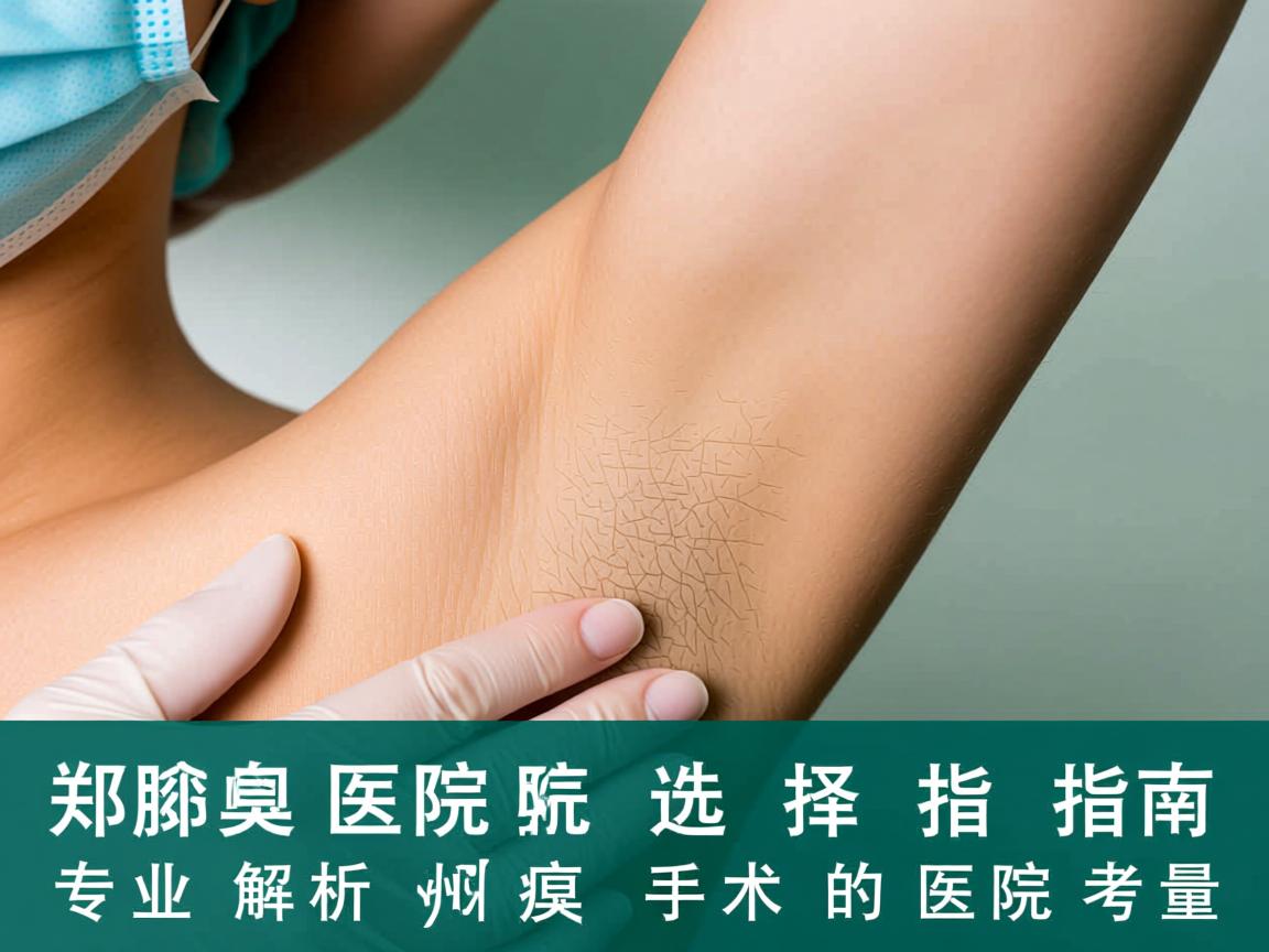 郑州腋臭医院选择指南，专业解析郑州腋臭手术的医院考量