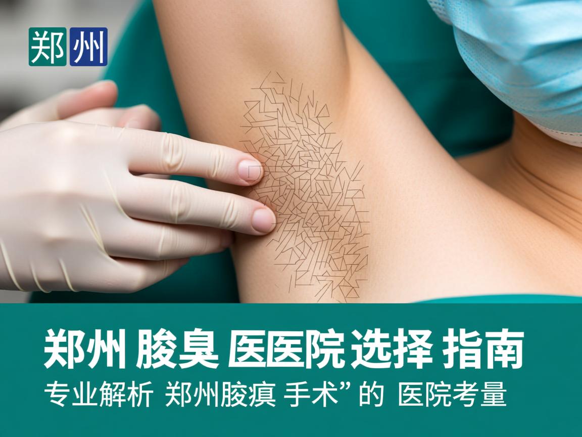 郑州腋臭医院选择指南，专业解析郑州腋臭手术的医院考量