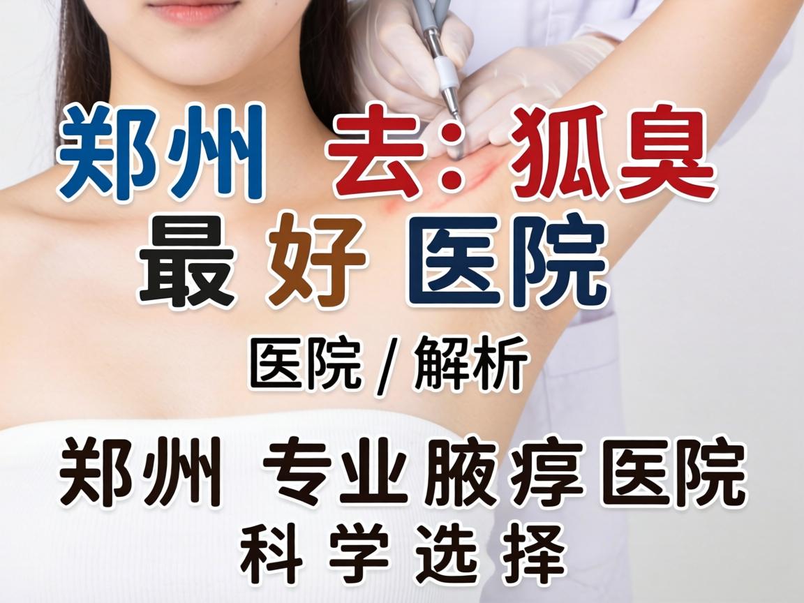 郑州去狐臭最好医院解析，郑州专业腋臭医院的科学选择