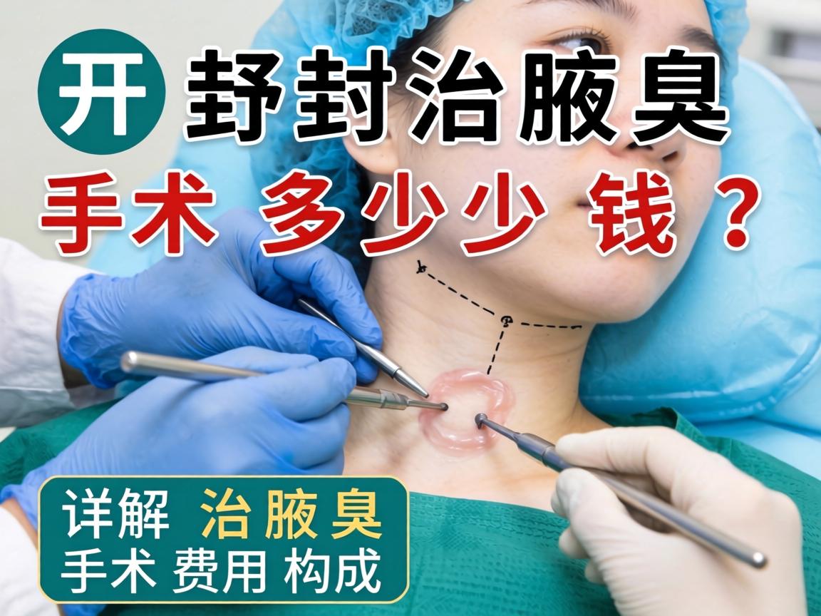 开封治腋臭手术多少钱？详解治腋臭手术费用构成