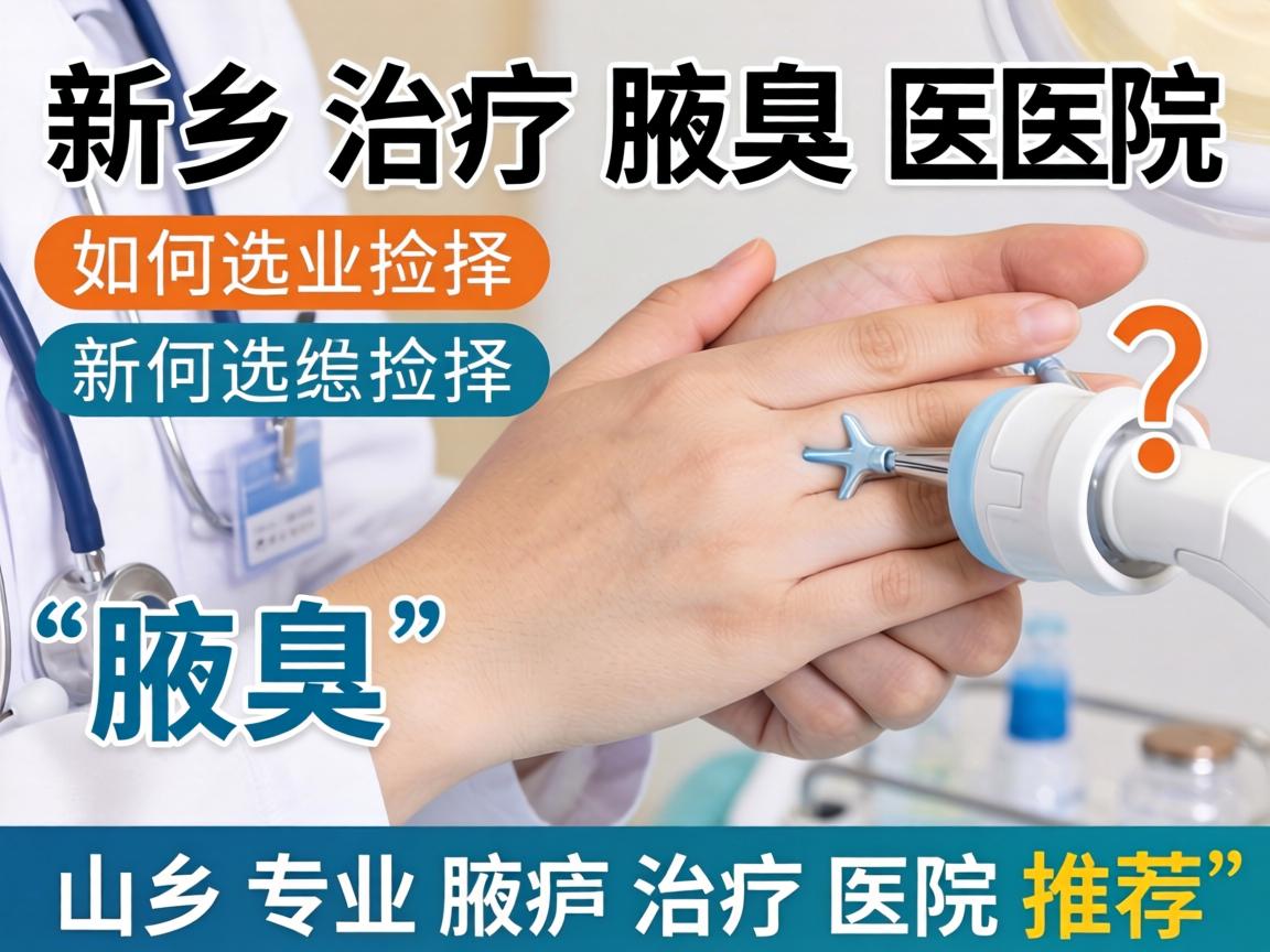 新乡治疗腋臭医院如何选择？新乡专业腋臭治疗医院推荐