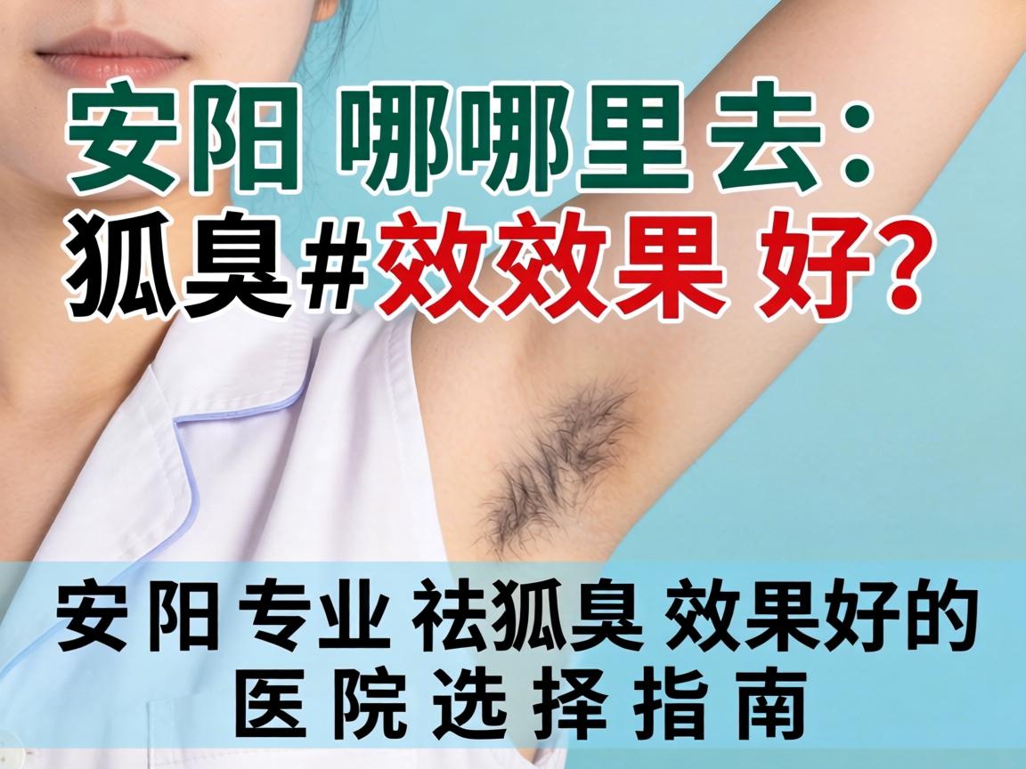 安阳哪里去狐臭效果好？安阳专业祛狐臭效果好的医院选择指南