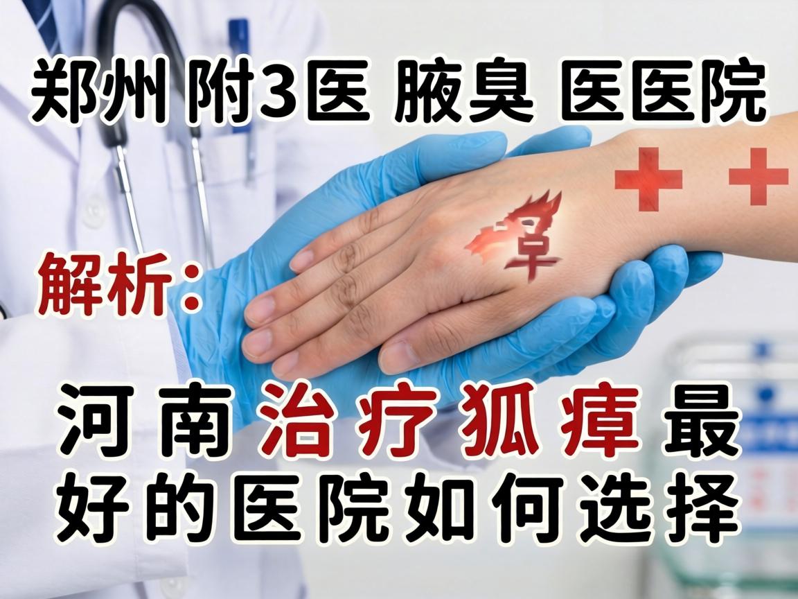 郑州附医腋臭医院解析，河南治疗狐臭最好的医院如何选择