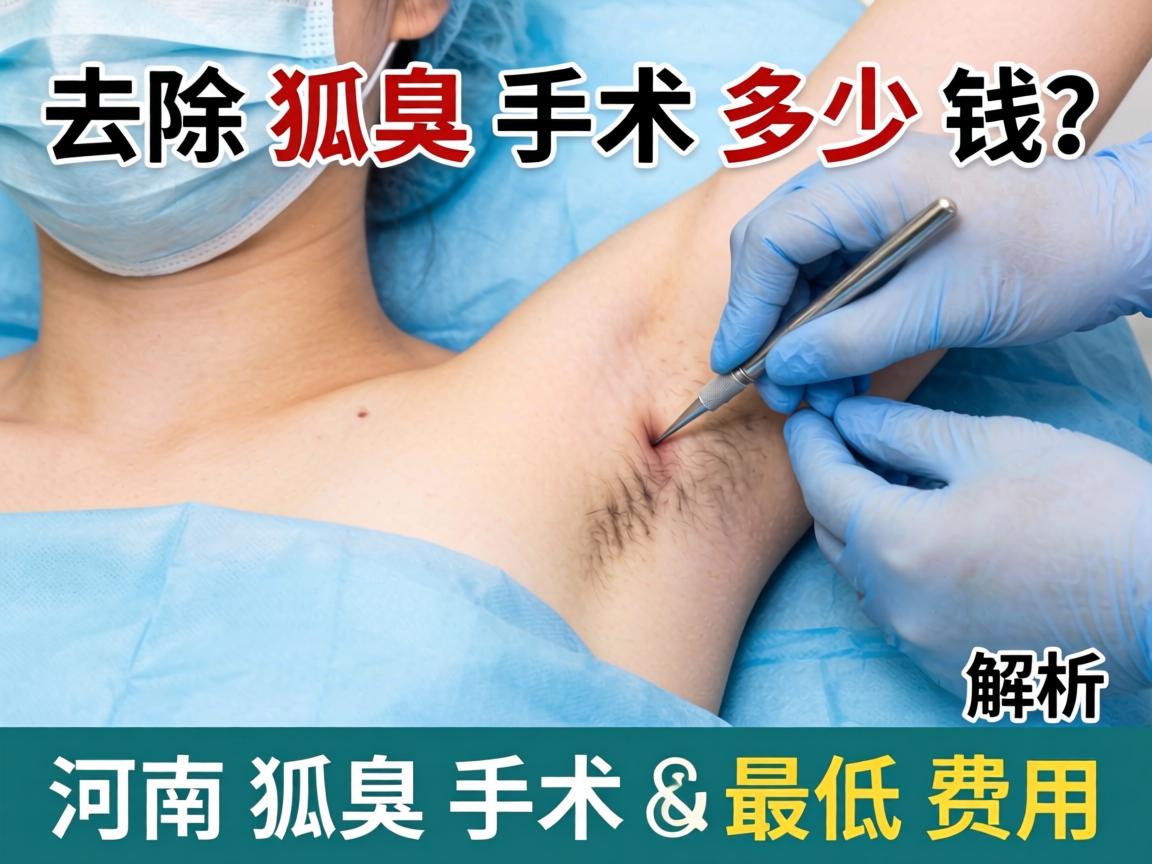河南去除狐臭手术多少钱？解析河南狐臭手术最低费用