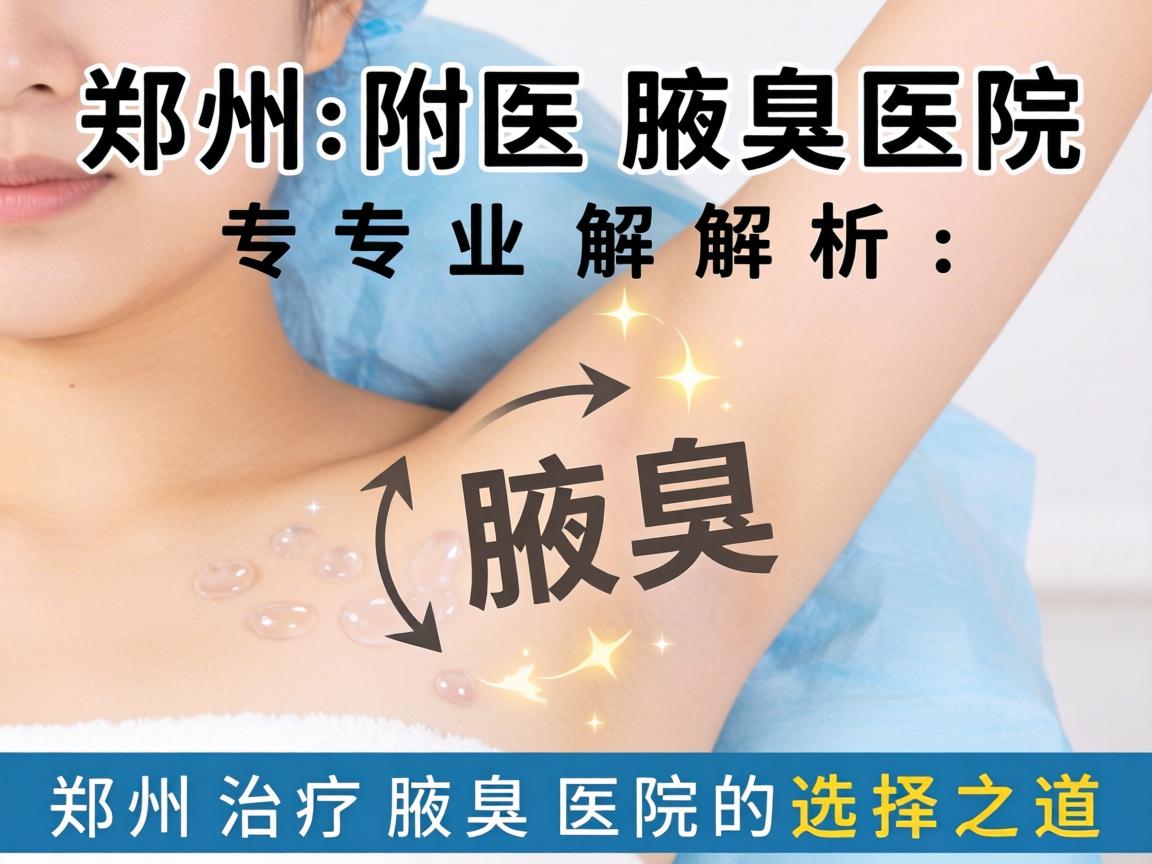 郑州附医腋臭医院专业解析，郑州治疗腋臭医院的选择之道
