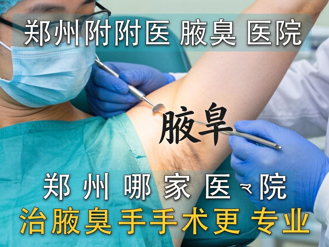 郑州附医腋臭医院解析，郑州哪家医院治腋臭手术更专业