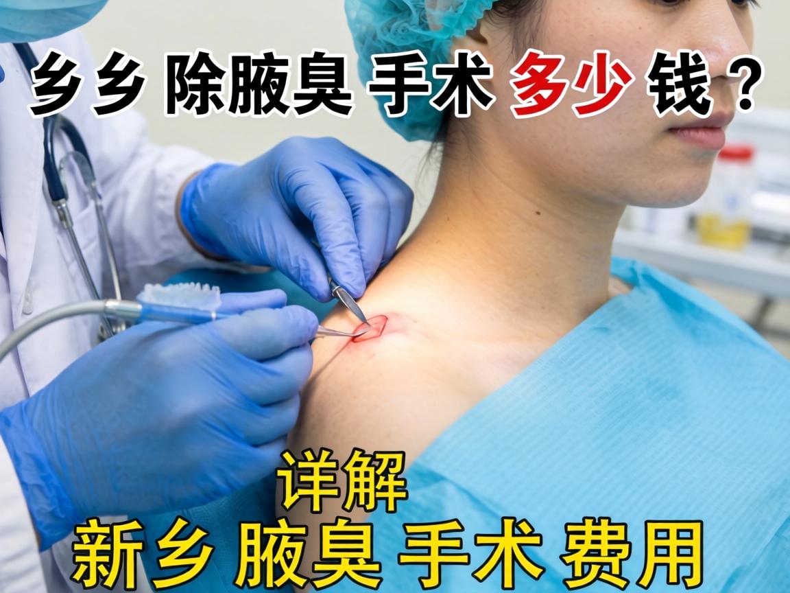 新乡除腋臭手术多少钱？详解新乡腋臭手术费用