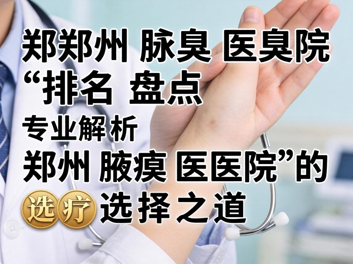 郑州腋臭医院排名盘点，专业解析郑州腋臭医院的选择之道