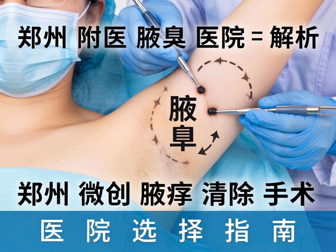 郑州附医腋臭医院解析，郑州微创腋臭清除手术的医院选择指南