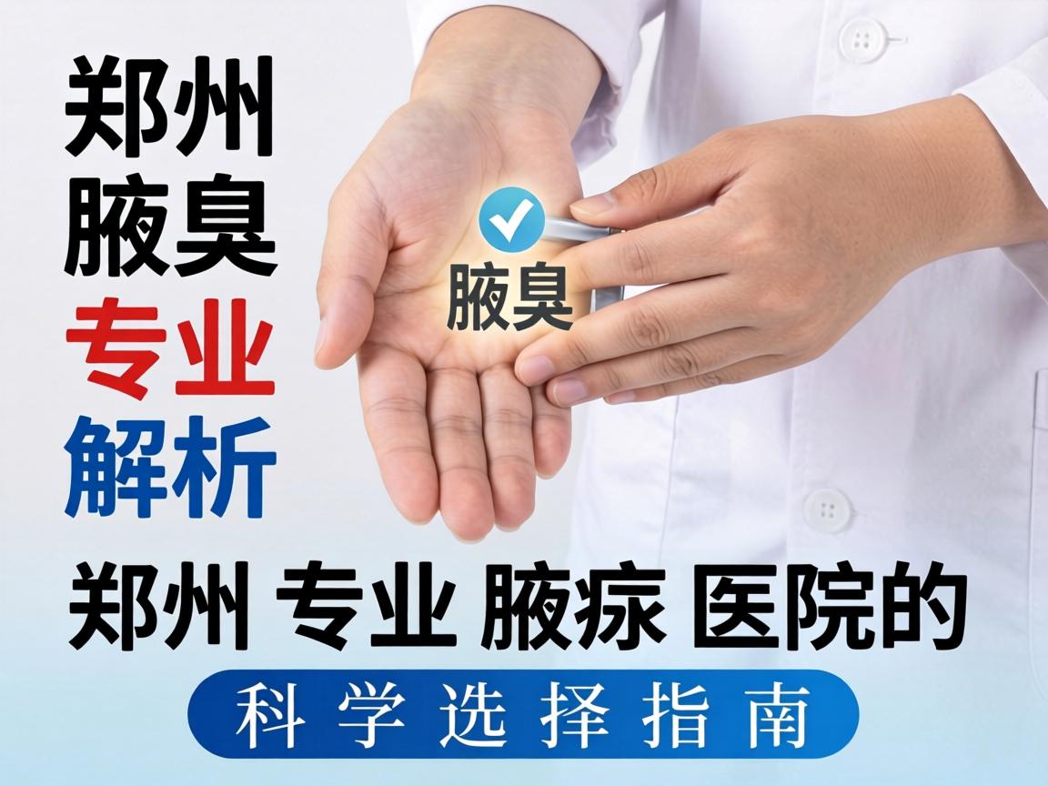 郑州腋臭医院专业解析，郑州专业腋臭医院的科学选择指南